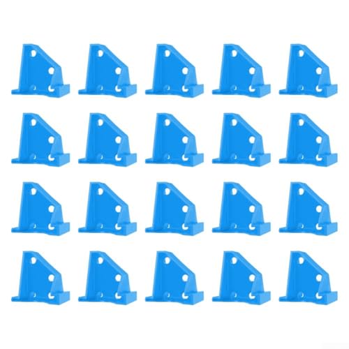 Lot de 20 joints de sol à double tête fabriqués à partir de plastique résistant aux chocs pour écart d'expansion de 33 cm et 35,6 cm conforme aux normes de revêtement de sol (bleu)
