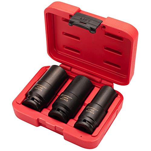 Powerbuilt 3 Pc Harmonic Balancer Socket Set, 17mm, 19mm, 21mm – 240270