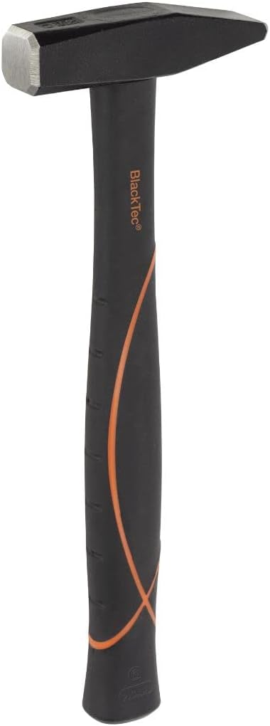 Picard Riveting Hammer BlackTec 200g – German Pattern, Cross Peen, Alloy Steel Head, Black Powder Coated, Low Vibration, Fiberglass Core Handle, Rubber Grip – 0032700-0200