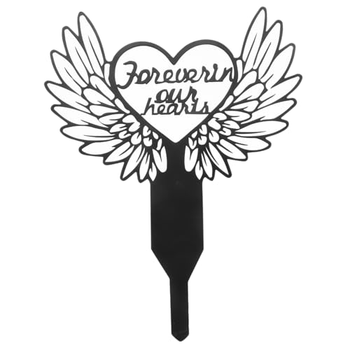 KOMBIUDA Plaque Commémorative pour Animaux avec Piquet Décoration Extérieure de Jardin pour Tombe Souvenir Durable pour Pelouse et Cimetière