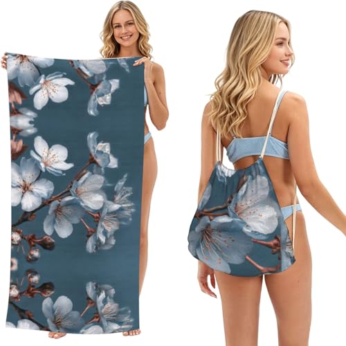 Sac multifonction avec serviette de plage 2 en 1 légère imprimé cerises - 2