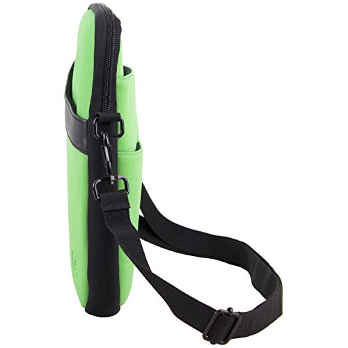 Eastsport Neoprene Crossbody Tablet Bag, Carrying Bag Sleeve With Shoulder Strap For Apple Ipad And Tablets, Lime Green #TOP2
