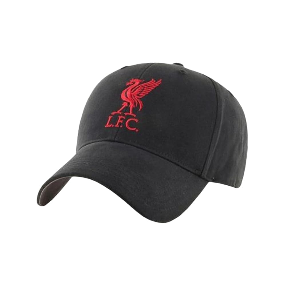Liverpool F.c. Black/Red Liverpool Fc Cap Youths Bk Official Merchandise
