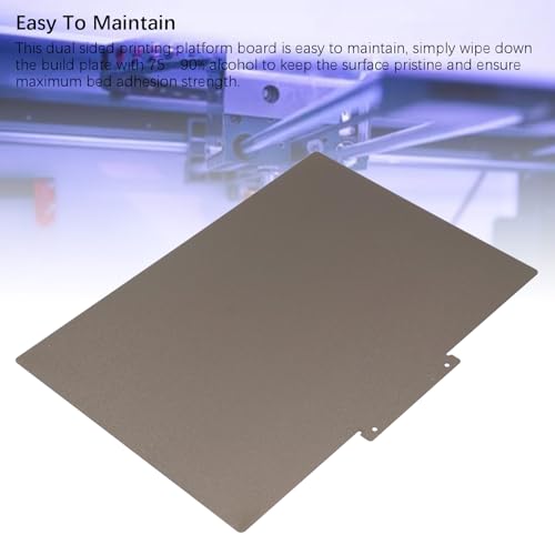 Doppelseitige Strukturierte PEI-Bauplatte für Raise3d E2, Pulverlackiertes PEI-Blatt für 3D-Drucker, Flexible Plattform aus PEI-Federstahl mit Klebebett, 254 X 368 Mm 0,5 Mm Dicke – Bild 6