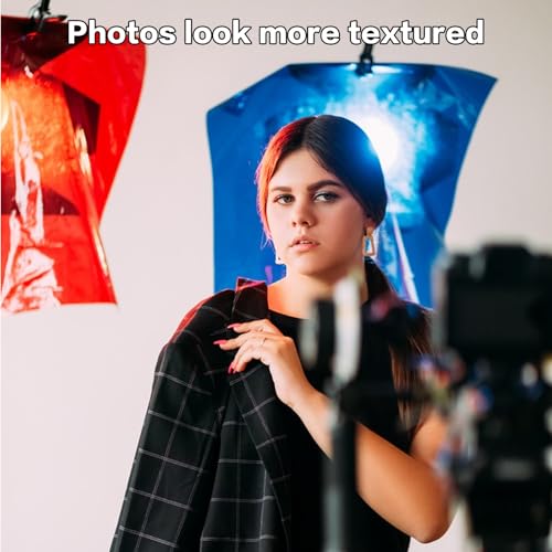 20 STK Farbfolien Gel Filter Film, Farbkorrektur Gel Lichtfilter, Bunte Transparente Farbfilterfolie Filterblätter, Farbige Fensterfolie für Scheinwerfer Fotografie Foto Studio LED(10 Farben)