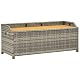 Gartenbank mit Stauraum aus Poly-Rattan – Sitzbank mit Kissentruhe