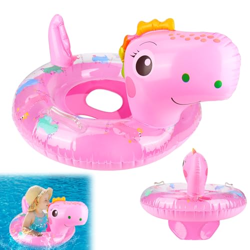 Flutuadores para bebés com assento, flutuador insuflável boias para bebé, anel de natação para bebé, piscina flutuadores, adequado para crianças de 6 a 36 meses (B)