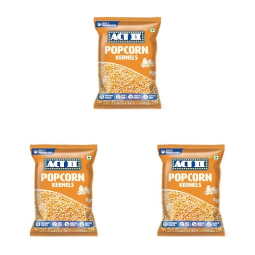 Image of Act II Popcorn Kernels 1kg | Premium Makka Corn| Big & Fluffy Popcorn | Non-GMO | Healthy Home Snack - Perfect for Movie Nights, Parties, & Munching | High Fibre | Gluten Free (Pack of 3)