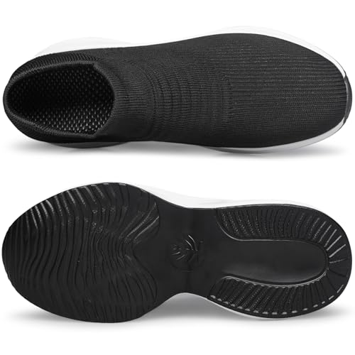Image of vibdiv Shoes for Men Sock Sneakers Pull-on Casual Lightweight Breathable Comfortable