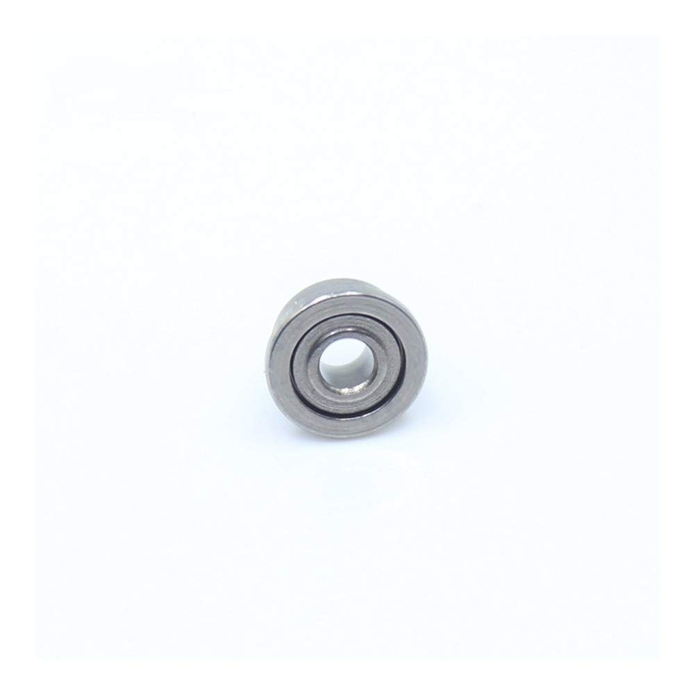 SUOFEILAIMU MF62ZZ Flange Bearing ABEC-1 Deep Groove Ball Bearing 10Pcs Miniature Flanged MF62 Z ZZ Ball Bearings 2x6x2.5 mm Precision Bearing