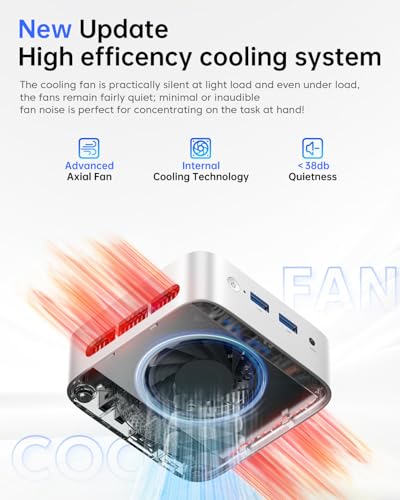 undefined ACEMAGIC Mini PC Computers 11 Pro, Twin Lake N150 (Beat N97/N95) 16GB DDR4 RAM 256GB M.2 SSD up to 3.6 GHz, Mini Desktop Computers Support Dual 4K, WiFi6, BT, Ethernet, Small PC for Business Home の商品画像 6