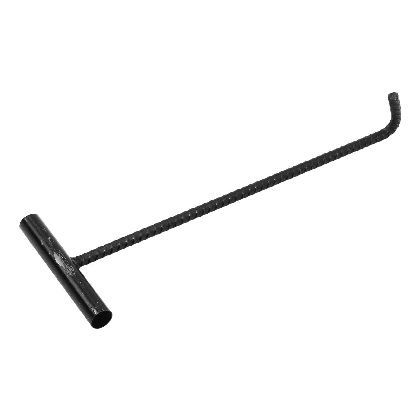 JECOMPRIS 3pcs Manhole Cover Hook Drain Cover Lifting Hooks Manhole Remover Tool Manhole Lifting Hooks Vault Lid Hook Manhole Cover Puller Spring Pull Hook Manhole Lid Hook Black Steel