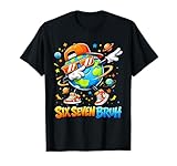 Six Seven Bruh Funny Earth Day Boys Kids 67 Meme April 22 T-Shirt