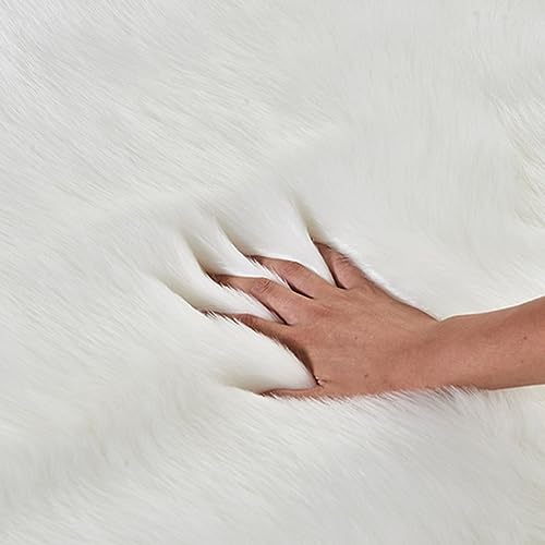 Tapis de salon doux imitation peau de mouton grand format KXCR - 4