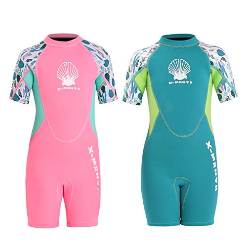 NATYFLY Kids Wetsuit,2.5mm Neoprene Thermal One Piece Swimsuit,Boys Girls and Toddler Wet Suits