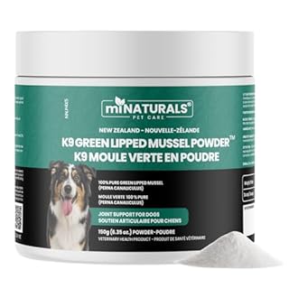 miNATURALS Green Lipped Mussel for Dogs – 100% Pure New Zealand Hip & Joint Supplement for Dogs | Natural Dog Joint Care Powder – Sustainably Sourced, Single Ingredient, Third-Party Tested