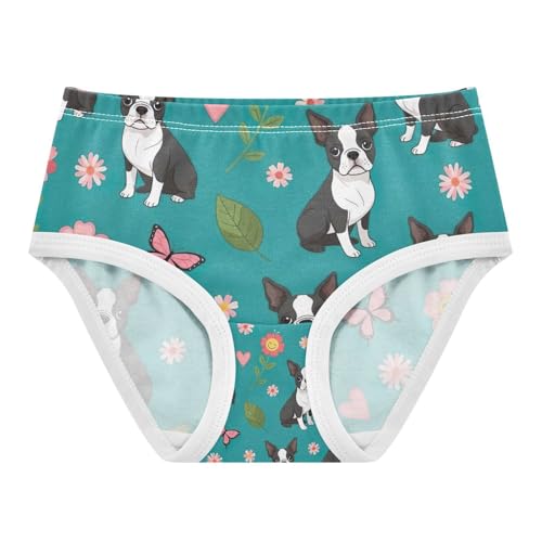 Underwear for Girls, Cute Dogs Toddler Girl Panties, Cotton Girls Underwear, 2T–8 Years