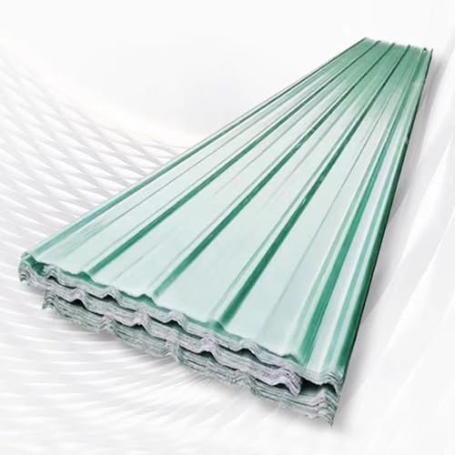 Clear Roof Sheet,1/3/4/6/8/10/12/15/18 Pcs Daylighting Panels,1mm Corrugated Roofing Sheets,Roof Panels,FRP Daylighting Plate,Roofing Tiles,Greenhouse Garage Roofing Panel (0.9x0.6m/35x24in,3 pcs)