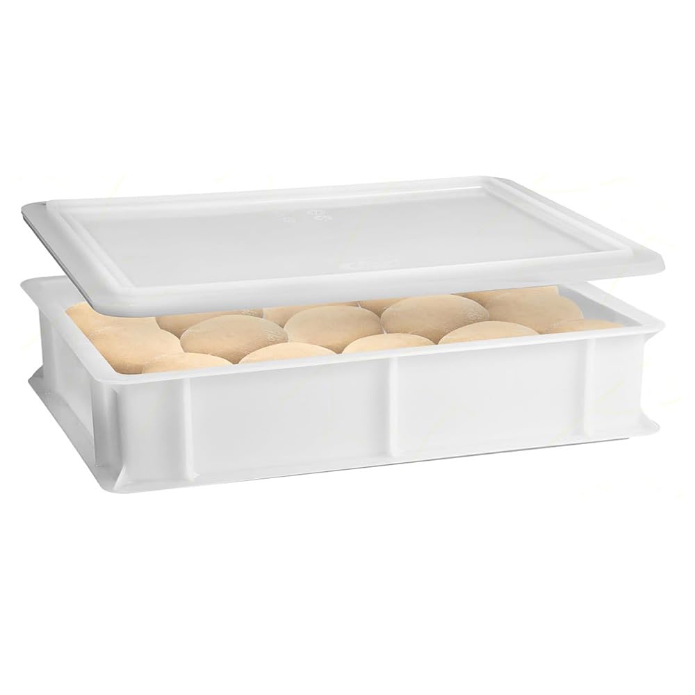 COSE DA CASA Cassetta Per Impasti Palline Lievitazione Pizza Panette Pane Cm 40X30 Alta Cm 10 Professionale Contenitore Cibo Cassa Sovrapponibile Certificata Per Alimenti (Cassetta 40x30x10 - 3