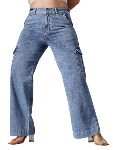 Image of Miss Chase A+ Women's High Rise Regular Stretchable Denim Bootcut Shaping Jeans