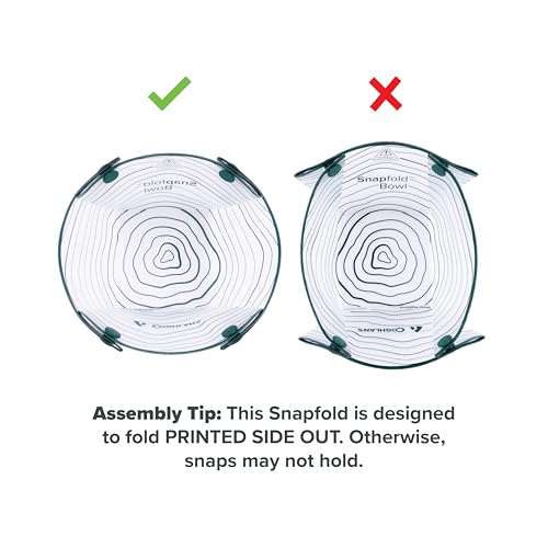 Image of Snapfold Solo Pack 3-Piece Collapsible Tableware Set - Lightweight 4 oz, Leakproof, Compact Camping Gear for Backpacking, Hiking, and Outdoors, Includes Foldable Cup, Bowl, and Dish