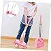 TOPPERFUN 1Set Broom Dustpan Mop Set Educational Cleaning for Household Sweeping Tools Cartoon Design Durable for Little Hands