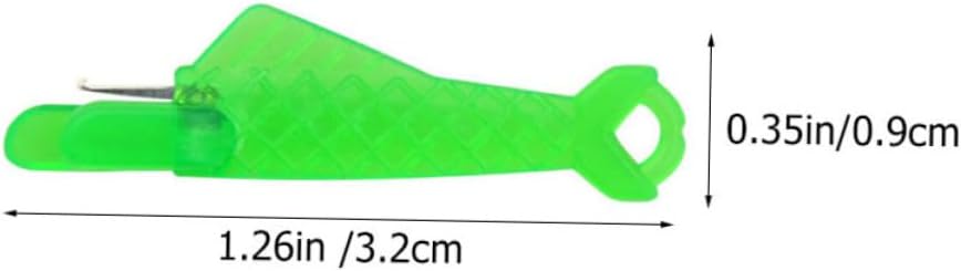Tofficu 300pcs Fish-Shaped Plastic Needle Threaders Sewing Tools for Hand and Machine Sewing Convenient Threading Accessories