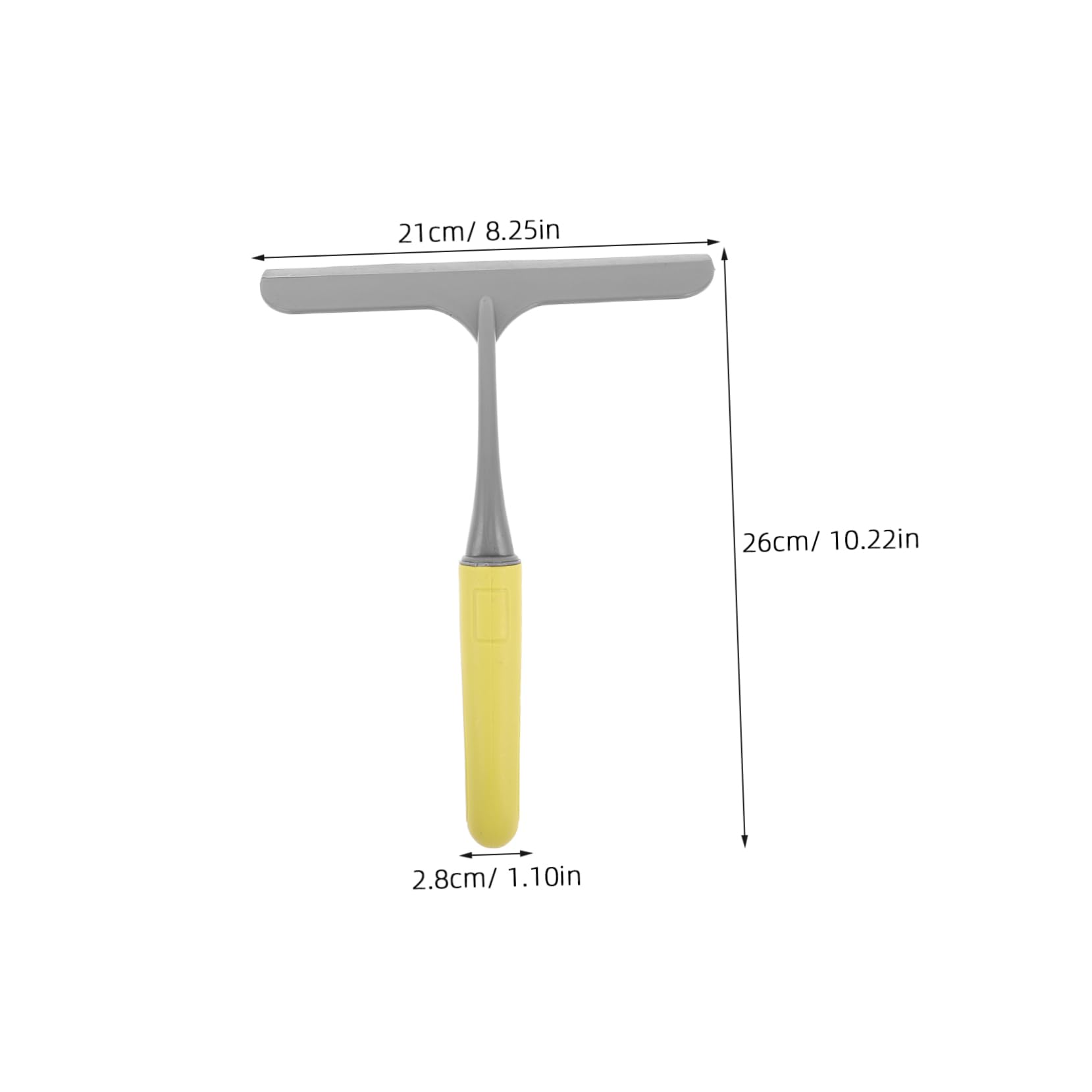BUGUUYO Multi-Function Bathroom Glass Scraper Car Window/Water Scraper Tool Long Handle Mirror Wiper for Rvs Showers and Mirrors