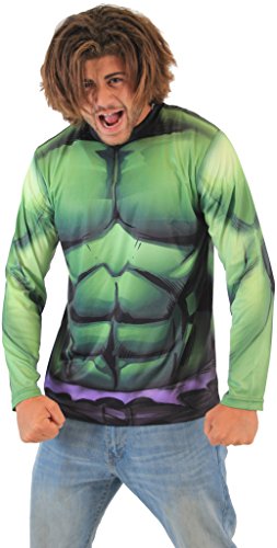 Marvel Incredible Hulk Sublimated Long Sleeve Costume T-Shirt (Adult Large) Marvel Incredible Hulk Sublimated Long Sleeve Costume T-Shirt (Adult Large)