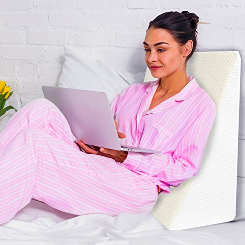 Wedge Bed Pillow - Elevated Supportive Cushion - 28" x 24" x 7.5"