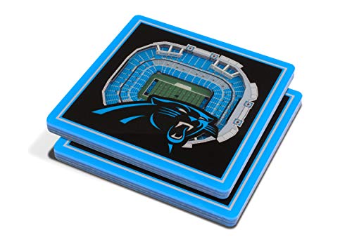 Image of YouTheFan NFL 3D Team StadiumViews 4x4 Coasters - Set of 2