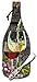 CounterArt Wine Bottle Shaped 12-1/2-Inch Glass Cheese Board with Spreader Knife, Chalkboard