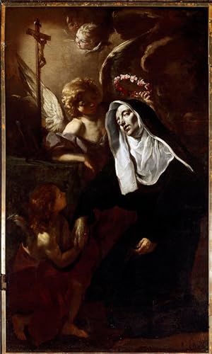 Toile Sainte Rita de Giacinto Brandi pour une décoration murale élégante de salon