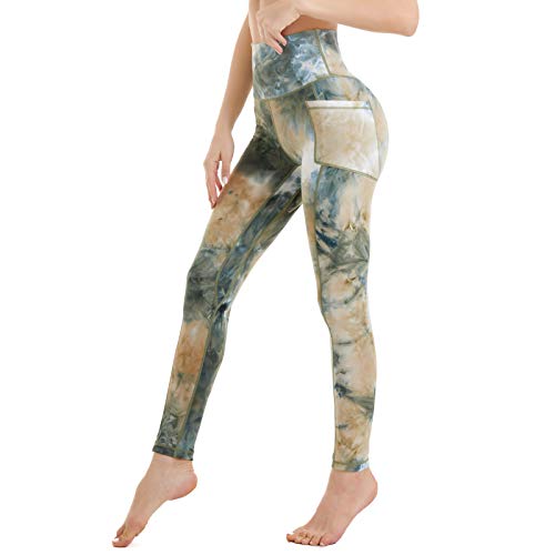 Image of iniber High Waisted Yoga Pants with Pockets for Women 4-Way Stretch Soft Running Workout Leggings Athletic Yoga Pants
