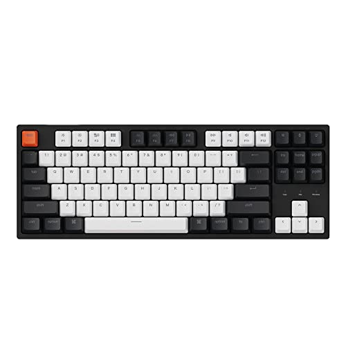 Keychron C1 87 Key TKL Wired Mechanical Keyboard for Mac...