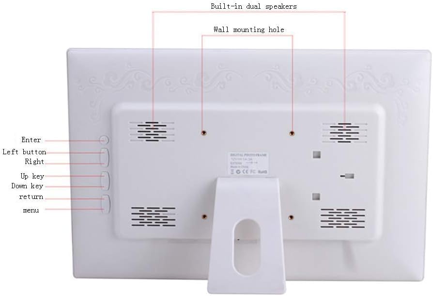 Machine publicitaire 17 pouces blanche pour optimiser l'affichage de produit HD