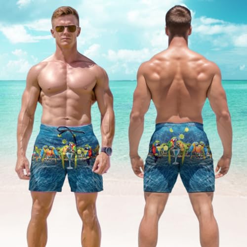 Margarita Mens Swim Trunks - Cocktail Men's Summer Quick-Dry Swim Shorts with Pockets Series 022