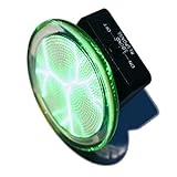 LUCKYFISH Mini Pocket Plasma Plate Battery Powered Portable & Clip-on Plasma Disk with Sound and Finger Touch Induction, Suitable for Party, Holiday,House,Car Decoration and Science Gift (Green)