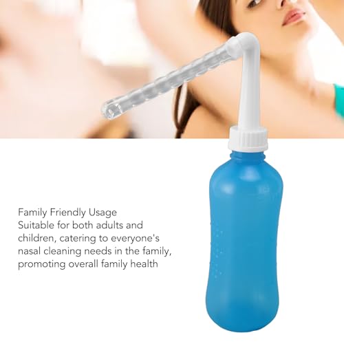Neti Pot de Grande Capacidade, Frasco de Lavagem Nasal para Limpeza de Nariz Padronizado para Adulto