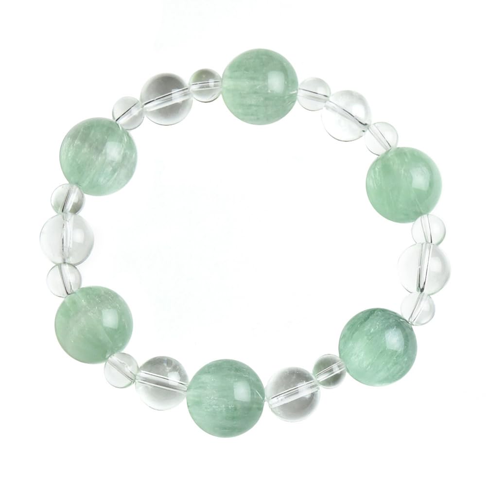 Pulseras de cuentas redondas de cristal natural para meditación y yoga