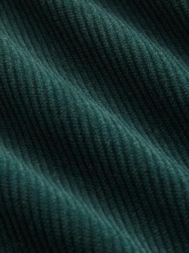 CIDER Corduroy Middle Waist Pocket Straight Leg Trousers with Belt3