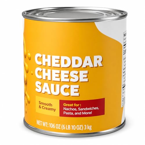 Glownary Cheddar Cheese Sauce, #10 Can, Pre-Made, 9 lb, Made in America
