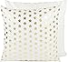 styleBREAKER Dekoracyjna dwustronna poszewka na poduszkę 50 x 50 cm z kropkami i gwiazdami z zamkiem błyskawicznym, poduszka dekoracyjna, poduszka ozdobna 07010007, kolor: biało-złoty