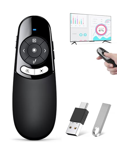 Presentation Clicker for TV LED LCD Screen Digital Presentation Clicker w Magnifier Highlight,2 in 1...