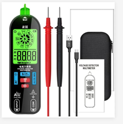 A1X USB Digital Multimeter TrueRMS DCACVoltage Tester