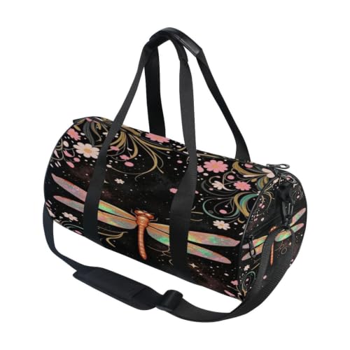 Bolsa de lona para viajes con diseño artístico vibrante de alta calidad