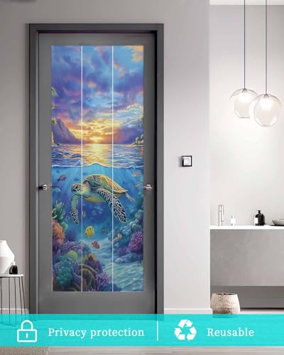 Película de Privacidad para Ventanas con Tortugas Marinas miniatura 5