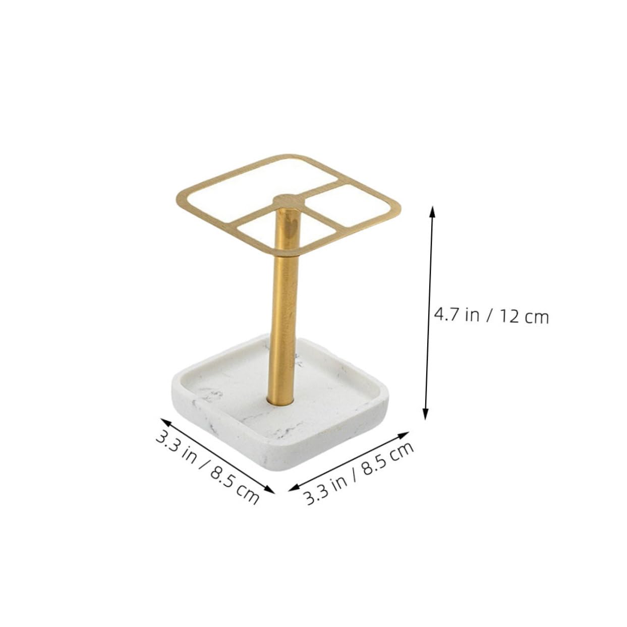 MAGICLULU 2 Pz Porta spazzolino da denti libreria Accessori portapennelli da trucco pennello da trucco titolare supporto da appoggio bagno Portaspazzolino Staffa in acciaio inossidabile 304