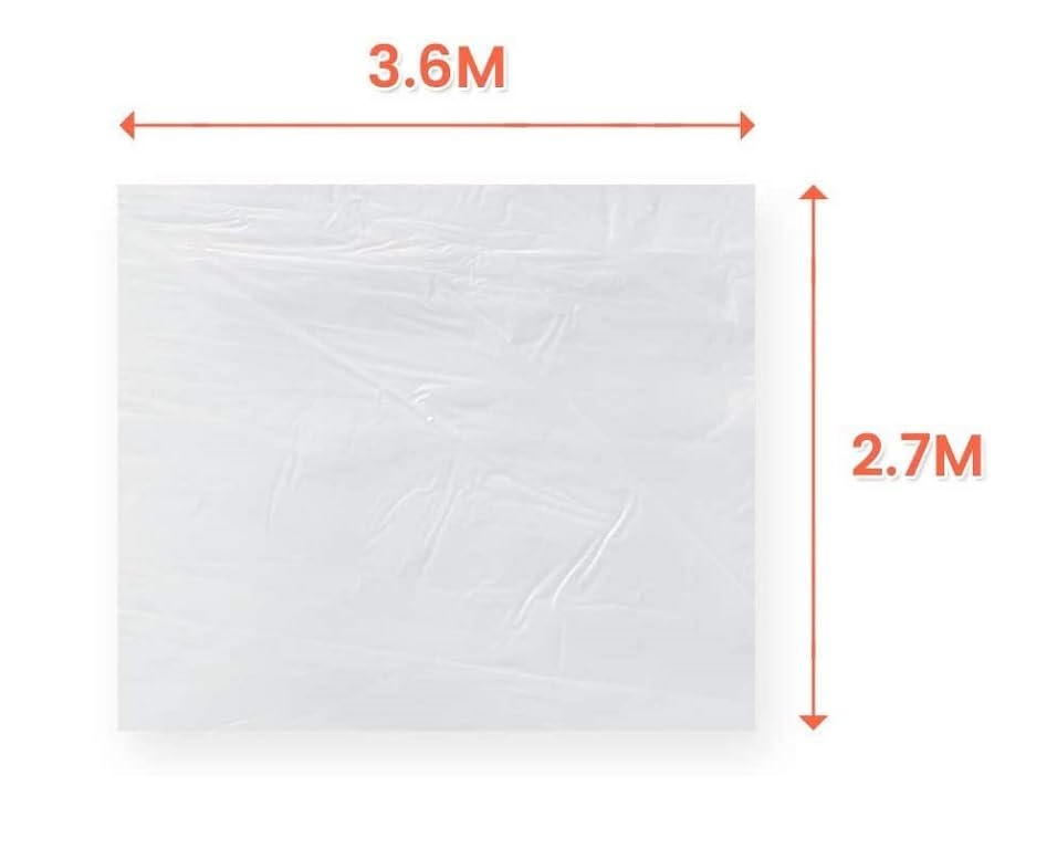 10 Fogli Di Plastica Extra Large Per Decorazione - 3,6x3 M, Antipolvere Per Pittura E Mobili - Foto 14