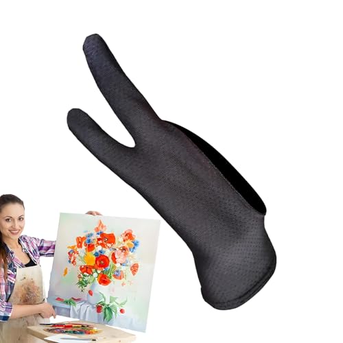 Guante para Tableta Gráfica, Guante De Arte Digital De Dos Dedos, 2 Unidades Accesorios Transpirables Reducen La Fricción para Principiantes Y Profesionales del Dibujo